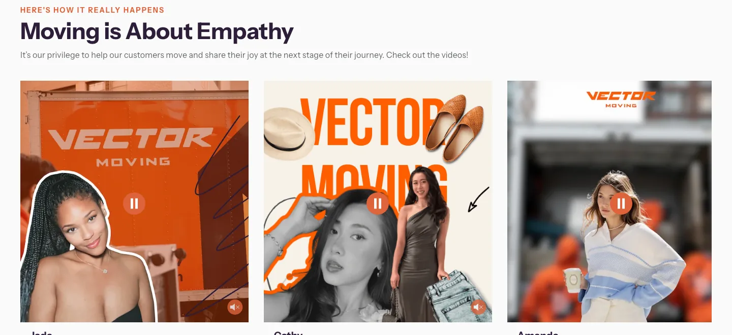Customer video testimonials — Moving is About Empathy
